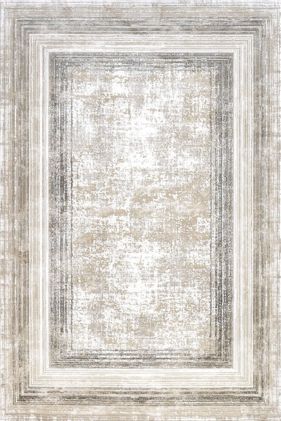 Bordürlü Modern Halı - Yıkanabilir - Kaymaz Taban - Pati Dostu