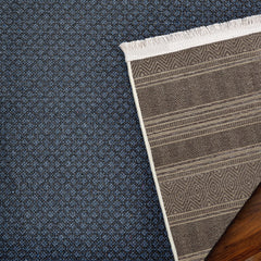 Gri Etnik Modern Etnik Desenli Halı  | Makinada Yıkanabilir | Hav Toz Vermez | Leke Tutmayan | Kaymaz Taban | Dijital Makine Baskı | Salon Yolluk Mutfak Halısı