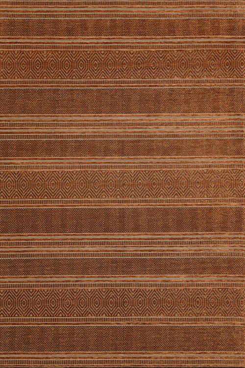 Turuncu Etnik Modern Etnik Desenli Halı  | Makinada Yıkanabilir | Hav Toz Vermez | Leke Tutmayan | Kaymaz Taban | Dijital Makine Baskı | Salon Yolluk Mutfak Halısı