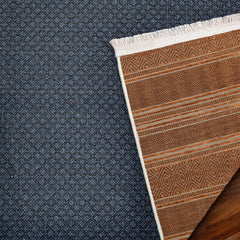 Turuncu Etnik Modern Etnik Desenli Halı  | Makinada Yıkanabilir | Hav Toz Vermez | Leke Tutmayan | Kaymaz Taban | Dijital Makine Baskı | Salon Yolluk Mutfak Halısı