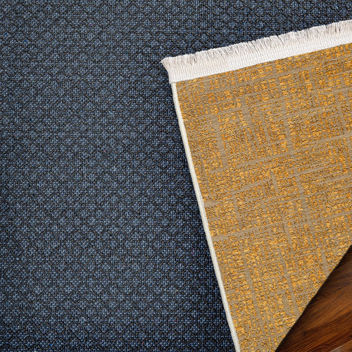 Sarı Modern Modern Etnik Desenli Halı  | Makinada Yıkanabilir | Hav Toz Vermez | Leke Tutmayan | Kaymaz Taban | Dijital Makine Baskı | Salon Yolluk Mutfak Halısı