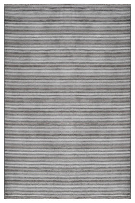 Antrasit Gri Dokulu Düz Triko Halı - Toz Vermez