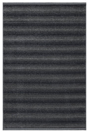 Mintyc Antrasit Çizgili Pamuk Makine Halısı