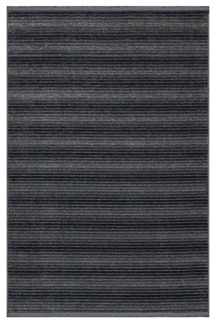 Antrasit Gri Dokulu Düz Triko Halı - Yıkanabilir - Kaymaz Taban - Pati Dostu