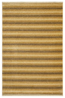 Gold Dokulu Düz Triko Halı - Yıkanabilir - Kaymaz Taban - Pati Dostu