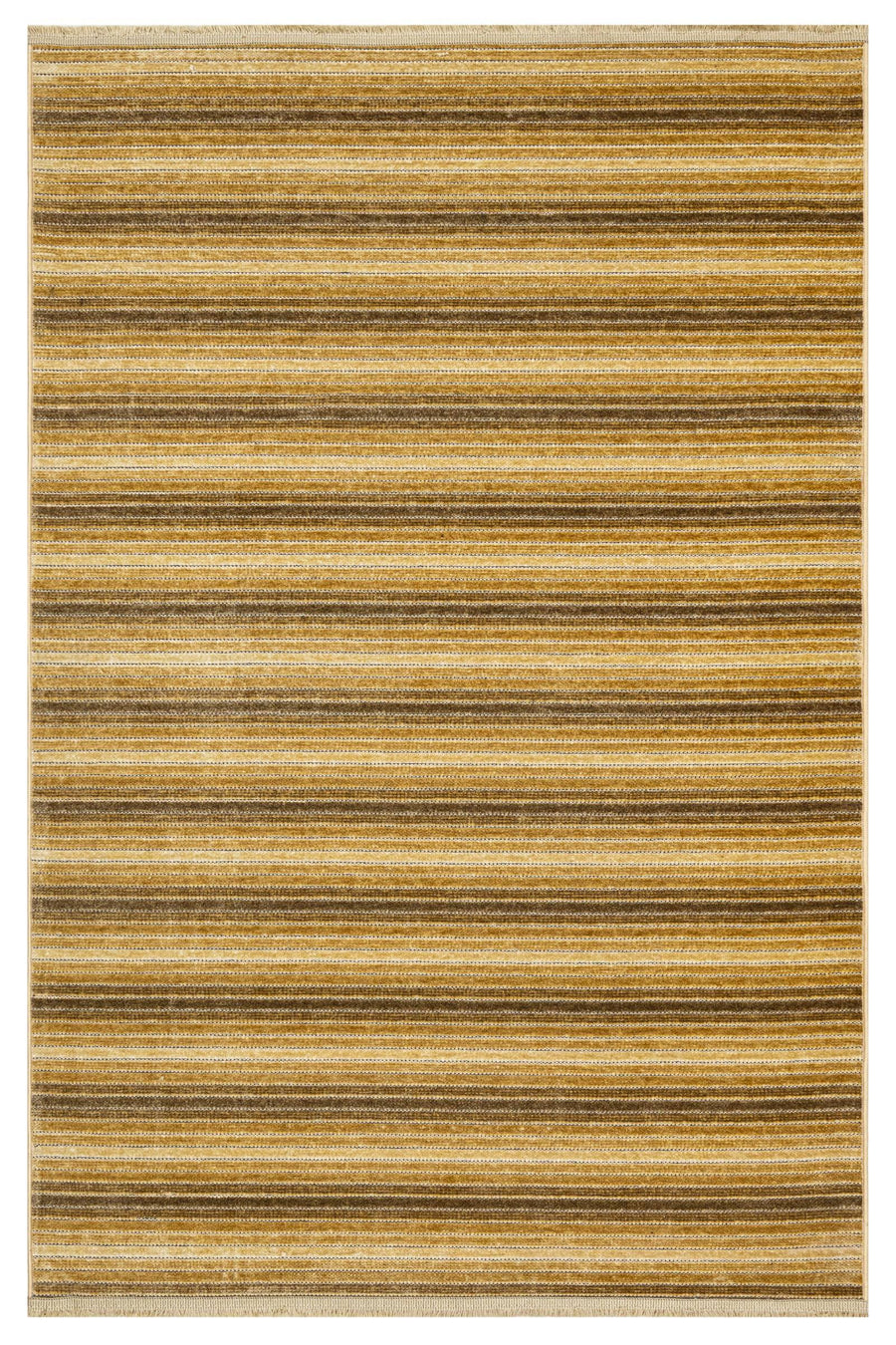 Gold Dokulu Düz Triko Halı - Yıkanabilir - Kaymaz Taban - Pati Dostu