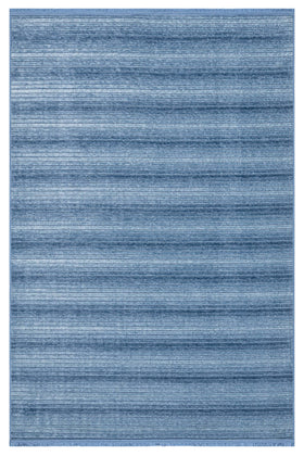 Mavi Dokulu Düz Triko Halı - Yıkanabilir - Kaymaz Taban - Pati Dostu