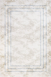 Bej Krem Minimalist Modern Halı - Yıkanabilir - Kaymaz Taban - Pati Dostu