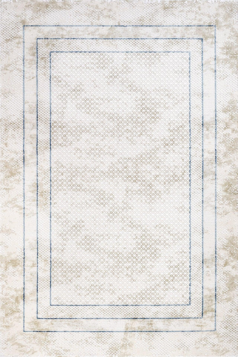Bej Krem Minimalist Modern Halı - Yıkanabilir - Kaymaz Taban - Pati Dostu
