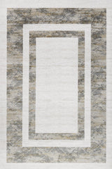 Outlet Digital bedruckter Teppich Weiß - Grau Geometrisches Muster 300x400 cm