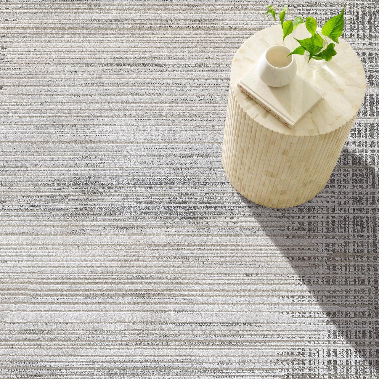 Antrasit Gri Minimalist Modern Halı - Yıkanabilir - Kaymaz Taban - Pati Dostu