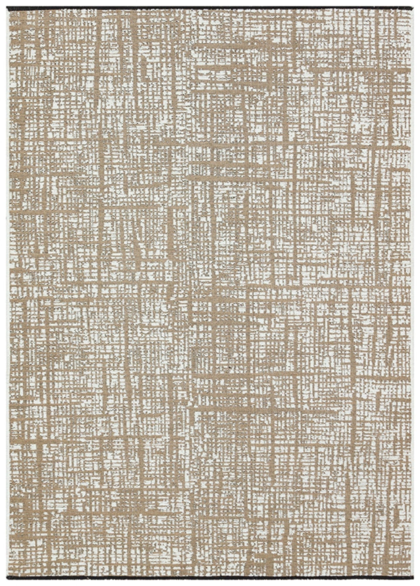 Halınet Colorado Springs Beyaz Geometrik Polyester Makine Halısı