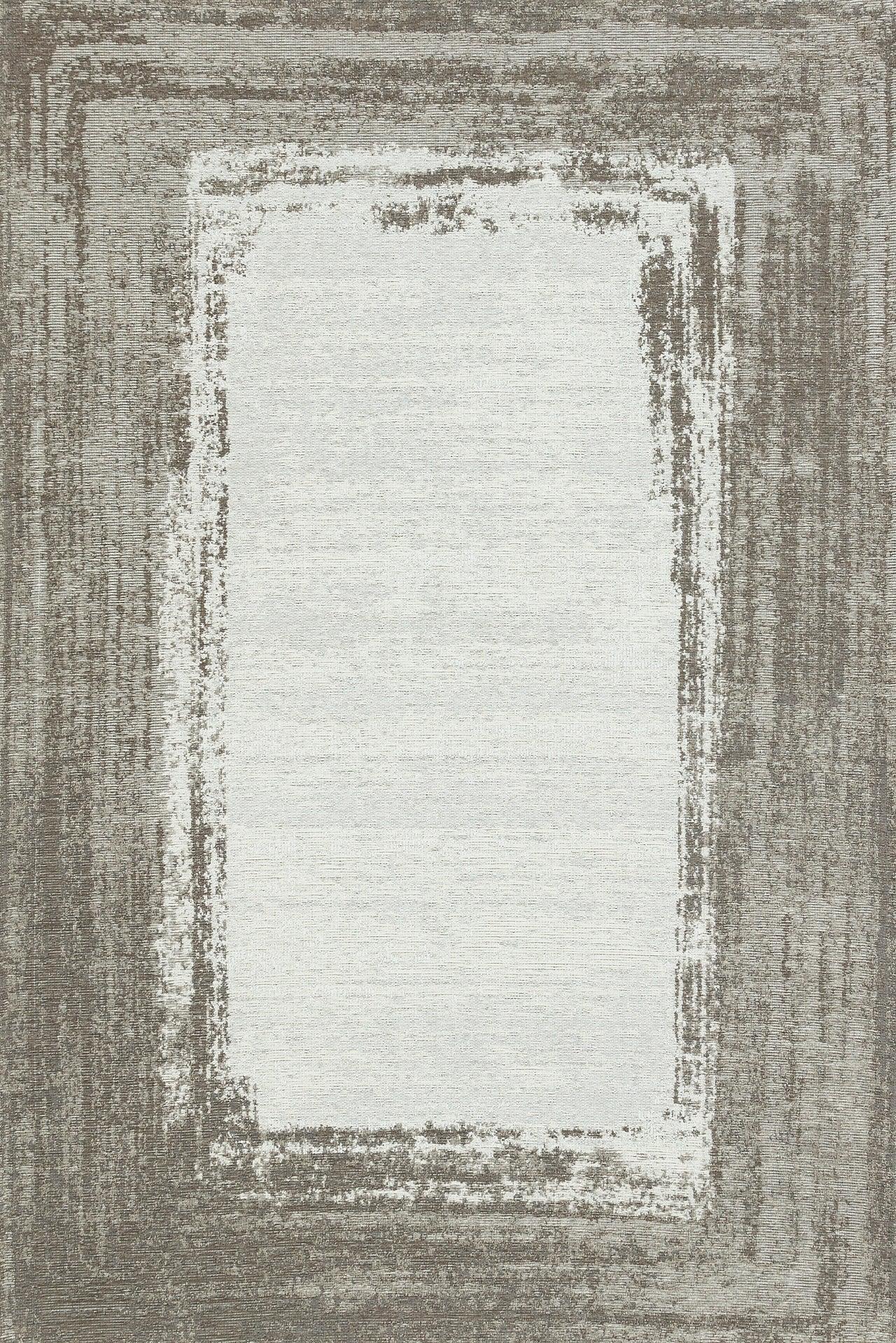 Gri Vizon Eskitme Modern Halı - Yıkanabilir - Kaymaz Taban - Pati Dostu