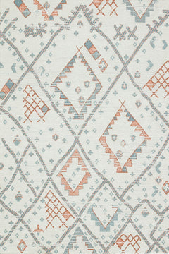 Mavi Etnik Modern Etnik Desenli Halı  | Makinada Yıkanabilir | Hav Toz Vermez | Leke Tutmayan | Kaymaz Taban | Dijital Makine Baskı | Salon Yolluk Mutfak Halısı