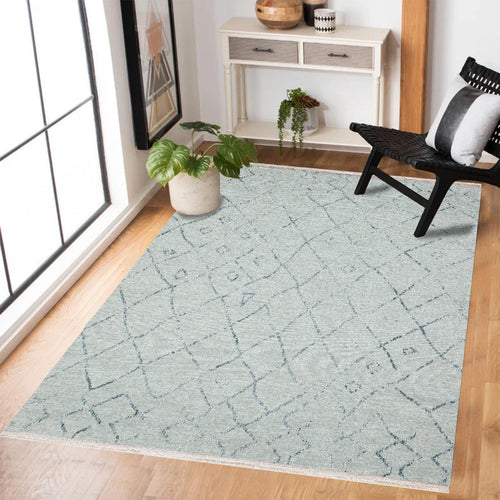 Gri Etnik Modern Etnik Desenli Halı  | Makinada Yıkanabilir | Hav Toz Vermez | Leke Tutmayan | Kaymaz Taban | Dijital Makine Baskı | Salon Yolluk Mutfak Halısı