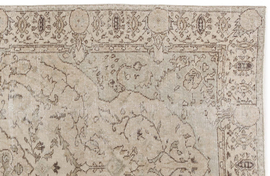 Tirena Bej Tek Parça El Dokuma Halı 164x263 cm – detay görünümü