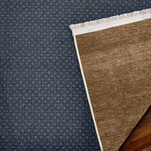 Kahve Düz Modern Etnik Desenli Halı  | Makinada Yıkanabilir | Hav Toz Vermez | Leke Tutmayan | Kaymaz Taban | Dijital Makine Baskı | Salon Yolluk Mutfak Halısı