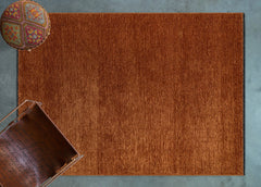 Kiremit Düz Modern Etnik Desenli Halı  | Makinada Yıkanabilir | Hav Toz Vermez | Leke Tutmayan | Kaymaz Taban | Dijital Makine Baskı | Salon Yolluk Mutfak Halısı