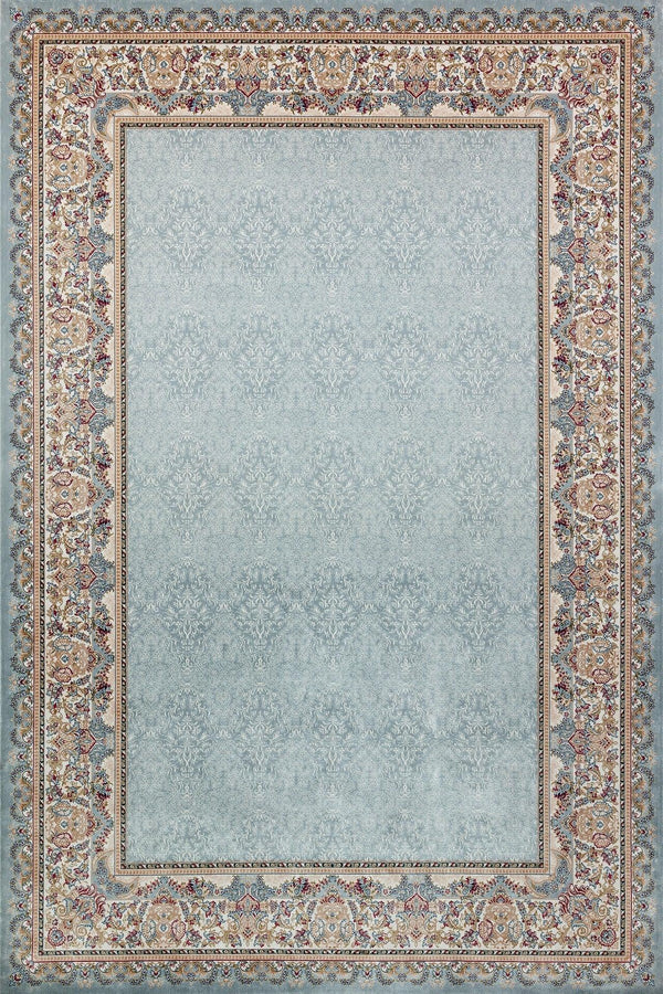 Bej Krem Klasik Modern Halı - Yıkanabilir - Kaymaz Taban - Pati Dostu