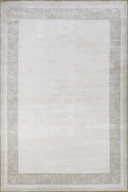 Bej Beyaz Minimalist Modern Halı - Yıkanabilir - Kaymaz Taban - Pati Dostu