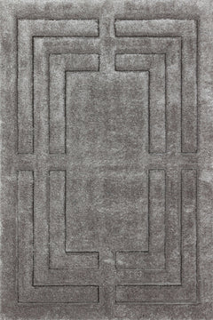 Gri Geometrik Modern Etnik Desenli Halı  | Makinada Yıkanabilir | Hav Toz Vermez | Leke Tutmayan | Kaymaz Taban | Dijital Makine Baskı | Salon Yolluk Mutfak Halısı