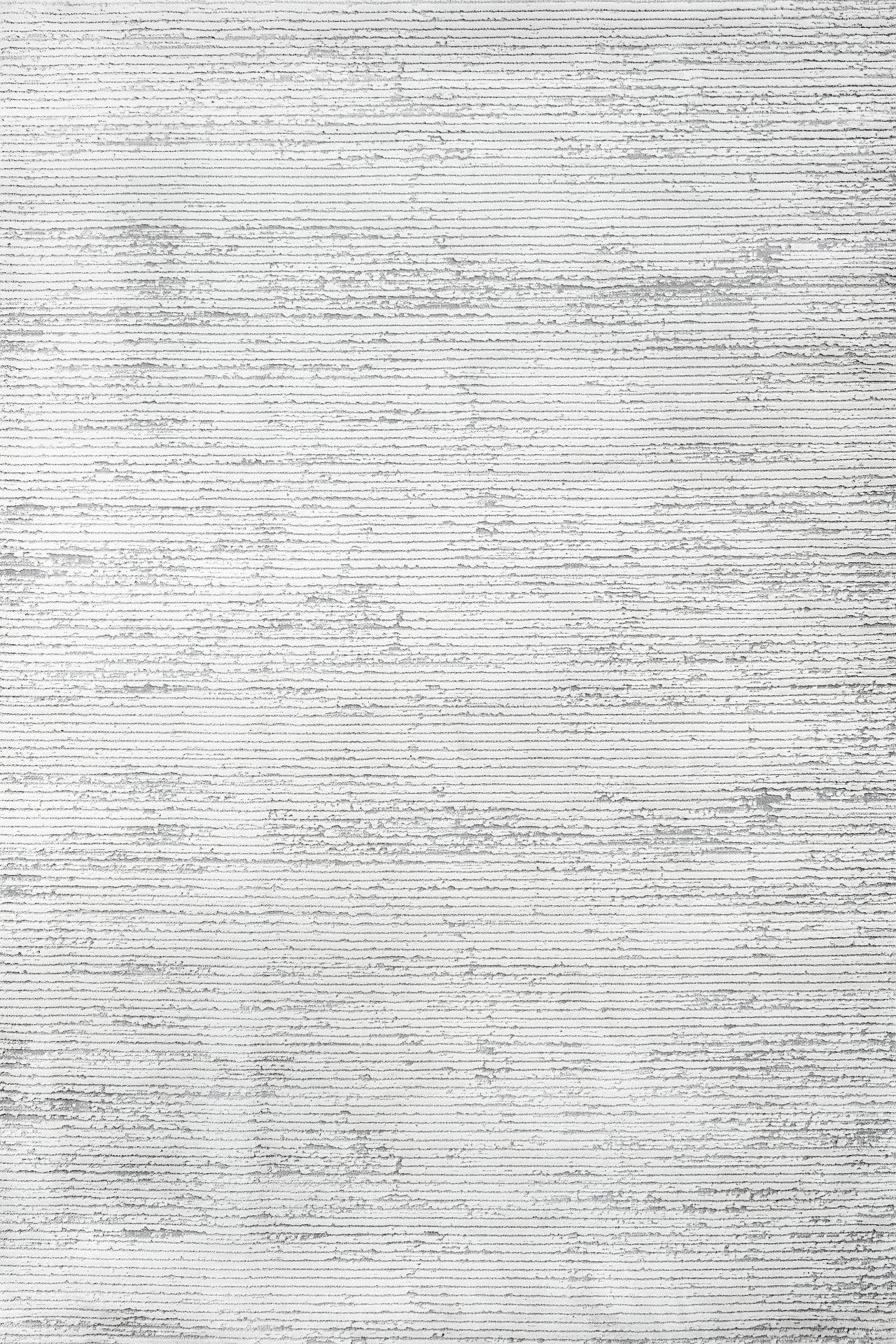 Beyaz Gri Minimalist Modern Halı - Yıkanabilir - Kaymaz Taban - Pati Dostu