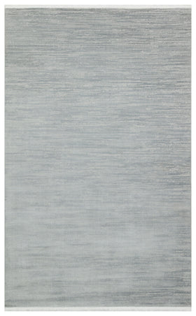 Gri Düz Eskitme Triko Halı - Pati Dostu - Toz Vermez