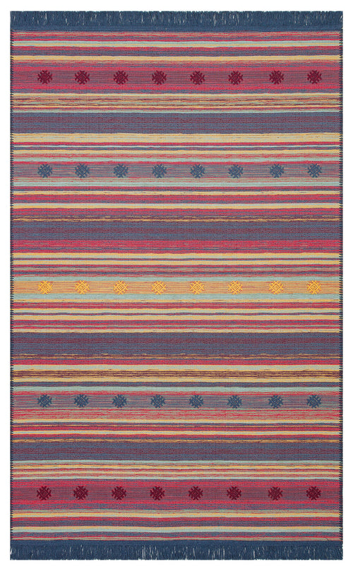 Hokkaido Sarı Modern Pamuk Kilim