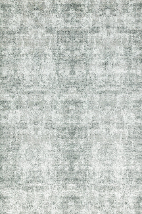 Gri Soyut Modern Etnik Desenli Halı  | Makinada Yıkanabilir | Hav Toz Vermez | Leke Tutmayan | Kaymaz Taban | Dijital Makine Baskı | Salon Yolluk Mutfak Halısı