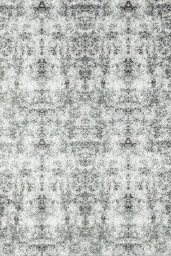 Antrasit Soyut Modern Etnik Desenli Halı  | Makinada Yıkanabilir | Hav Toz Vermez | Leke Tutmayan | Kaymaz Taban | Dijital Makine Baskı | Salon Yolluk Mutfak Halısı