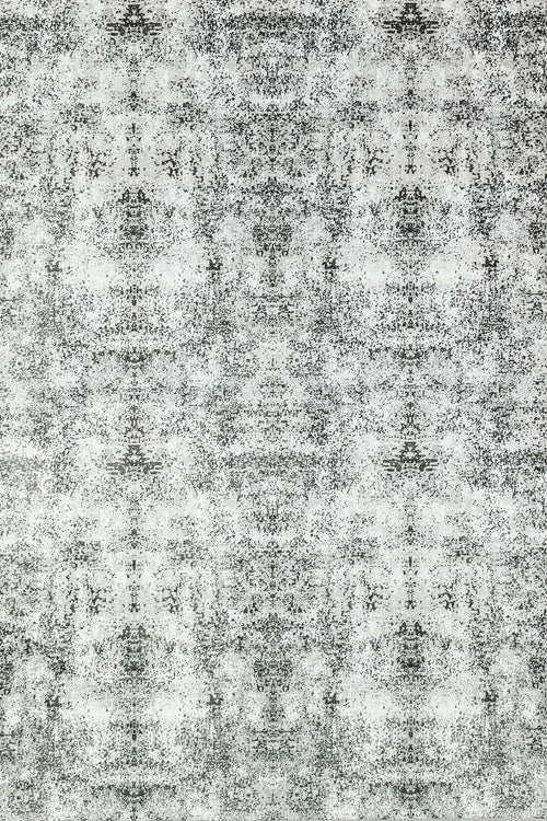 Antrasit Soyut Modern Etnik Desenli Halı  | Makinada Yıkanabilir | Hav Toz Vermez | Leke Tutmayan | Kaymaz Taban | Dijital Makine Baskı | Salon Yolluk Mutfak Halısı