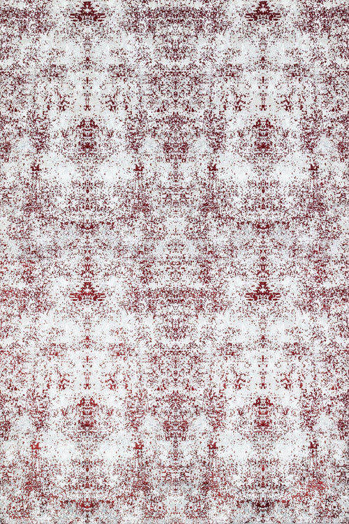 Bordo Modern Modern Etnik Desenli Halı  | Makinada Yıkanabilir | Hav Toz Vermez | Leke Tutmayan | Kaymaz Taban | Dijital Makine Baskı | Salon Yolluk Mutfak Halısı