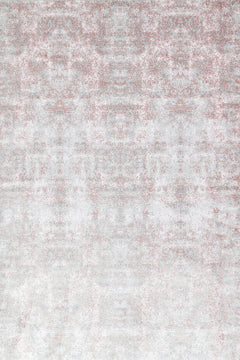 Pembe Soyut Modern Etnik Desenli Halı  | Makinada Yıkanabilir | Hav Toz Vermez | Leke Tutmayan | Kaymaz Taban | Dijital Makine Baskı | Salon Yolluk Mutfak Halısı