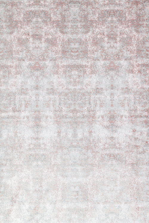 Pembe Soyut Modern Etnik Desenli Halı  | Makinada Yıkanabilir | Hav Toz Vermez | Leke Tutmayan | Kaymaz Taban | Dijital Makine Baskı | Salon Yolluk Mutfak Halısı