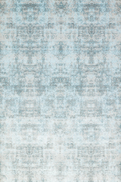 Mavi Soyut Modern Etnik Desenli Halı  | Makinada Yıkanabilir | Hav Toz Vermez | Leke Tutmayan | Kaymaz Taban | Dijital Makine Baskı | Salon Yolluk Mutfak Halısı