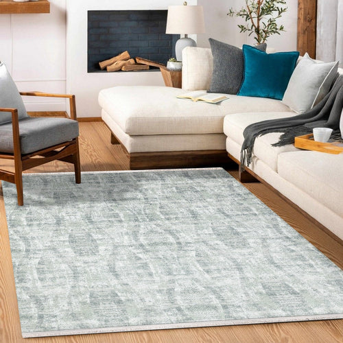 Gri Geometrik Modern Etnik Desenli Halı  | Makinada Yıkanabilir | Hav Toz Vermez | Leke Tutmayan | Kaymaz Taban | Dijital Makine Baskı | Salon Yolluk Mutfak Halısı