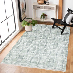 Gri Geometrik Modern Etnik Desenli Halı  | Makinada Yıkanabilir | Hav Toz Vermez | Leke Tutmayan | Kaymaz Taban | Dijital Makine Baskı | Salon Yolluk Mutfak Halısı