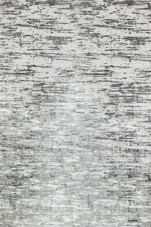 Gri Soyut Modern Etnik Desenli Halı  | Makinada Yıkanabilir | Hav Toz Vermez | Leke Tutmayan | Kaymaz Taban | Dijital Makine Baskı | Salon Yolluk Mutfak Halısı