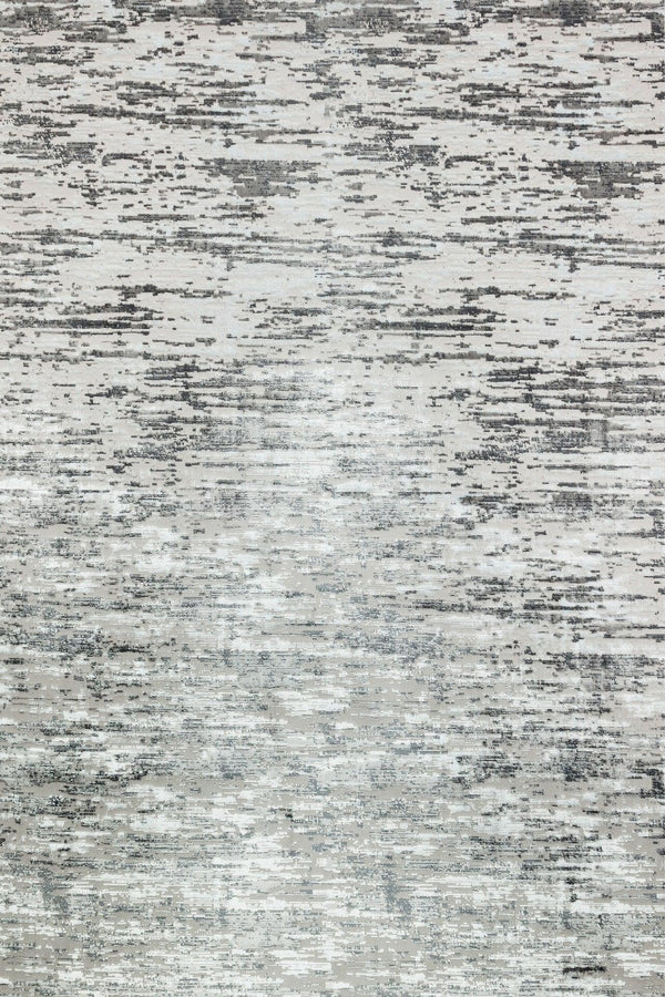 Beyaz Gri Eskitme Modern Halı - Yıkanabilir - Kaymaz Taban - Pati Dostu