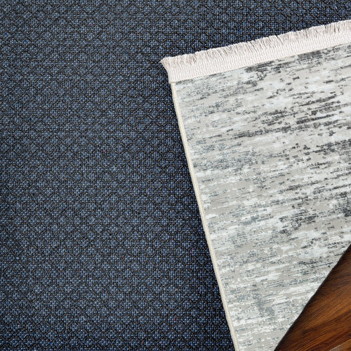 Gri Soyut Modern Etnik Desenli Halı  | Makinada Yıkanabilir | Hav Toz Vermez | Leke Tutmayan | Kaymaz Taban | Dijital Makine Baskı | Salon Yolluk Mutfak Halısı