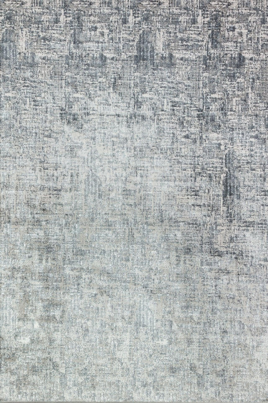 Light Grey Distressed Abstract Area Rug – in the living room