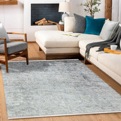 Gri Soyut Modern Etnik Desenli Halı  | Makinada Yıkanabilir | Hav Toz Vermez | Leke Tutmayan | Kaymaz Taban | Dijital Makine Baskı | Salon Yolluk Mutfak Halısı