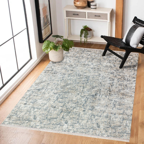 Antrasit Modern Modern Etnik Desenli Halı  | Makinada Yıkanabilir | Hav Toz Vermez | Leke Tutmayan | Kaymaz Taban | Dijital Makine Baskı | Salon Yolluk Mutfak Halısı