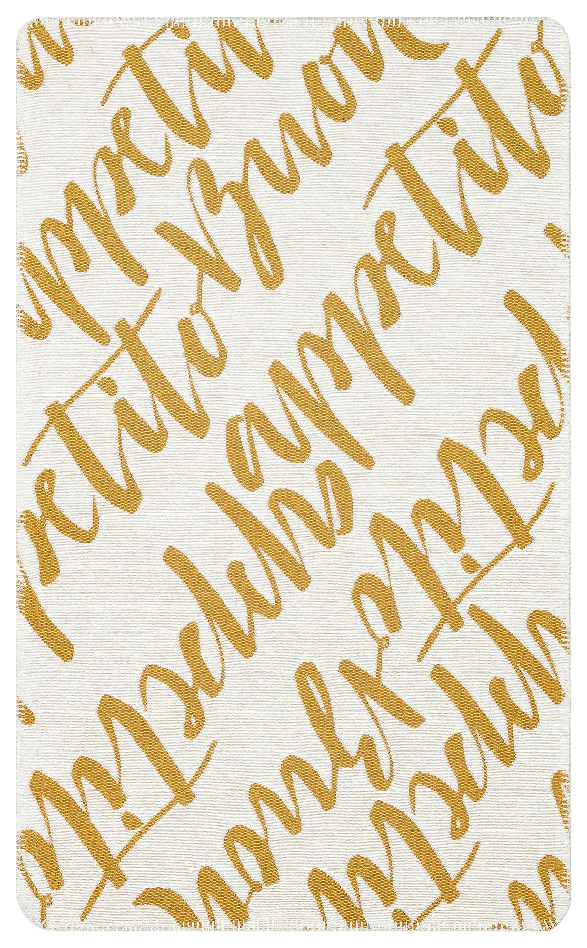 Beyaz Krem Dekoratif Jüt Jüt Halı - Yıkanabilir - Kaymaz Taban - Pati Dostu