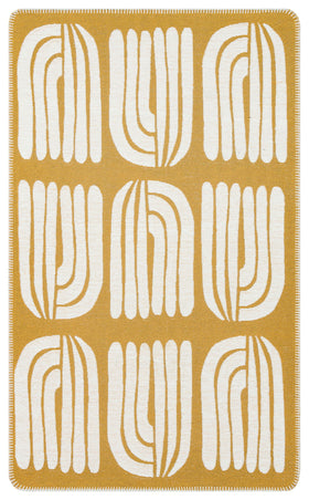 Krem Bohem Dekoratif Jüt Halı - Yıkanabilir - Pati Dostu - Toz Vermez