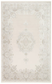 Leela Gri Göbekli Akrilik Makine Halısı