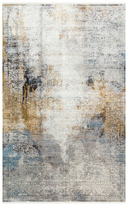 Meera Gri Eskitme Akrilik Makine Halısı