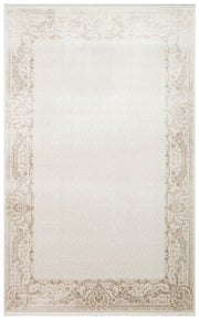 Paraguay Bej Çerçeveli Polyester Makine Halısı