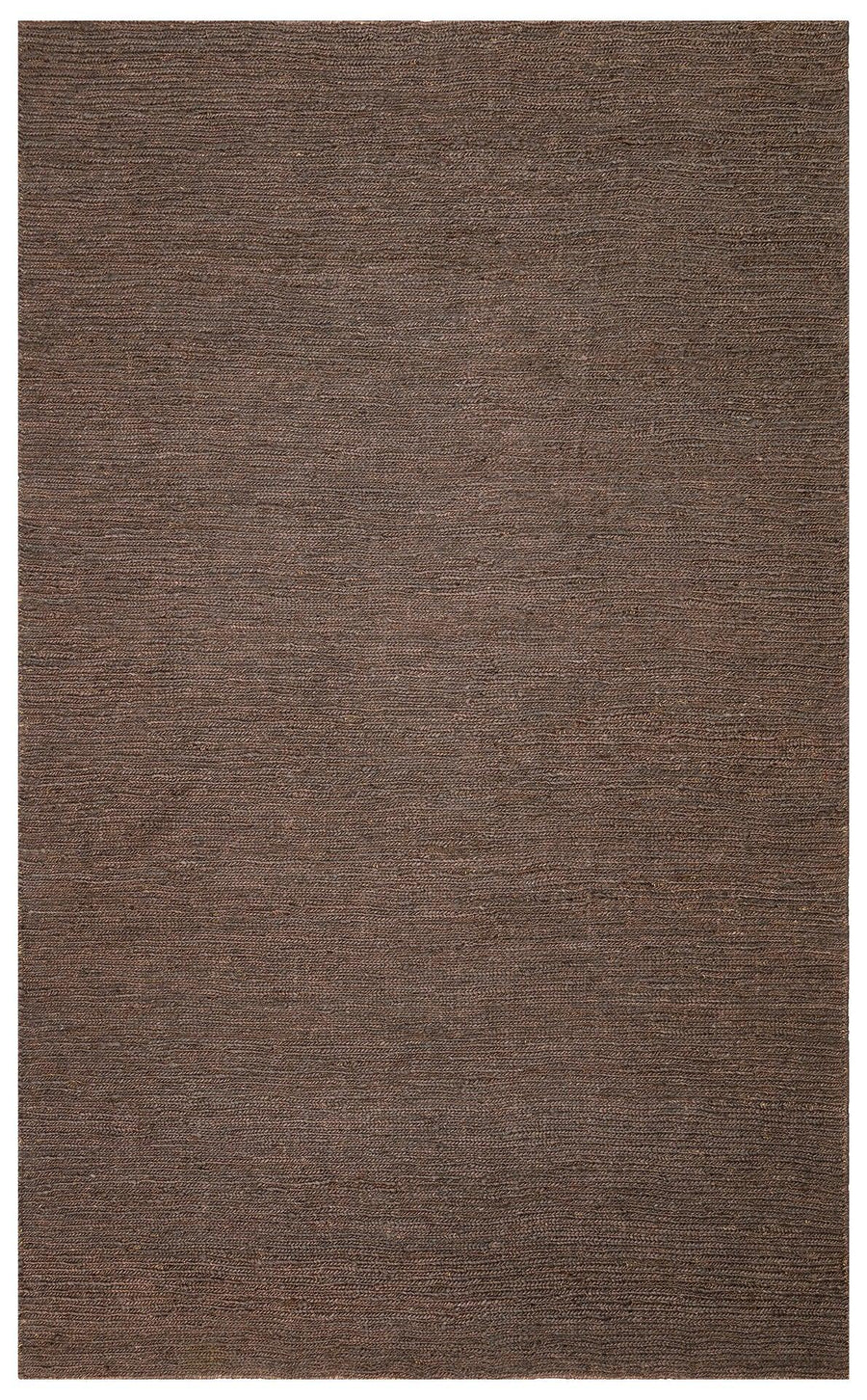 Modern Brown Area Rug with Melange Texture – in the hallway