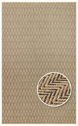 Geometrik Desenli Taba ve Kahve Modern Kilim